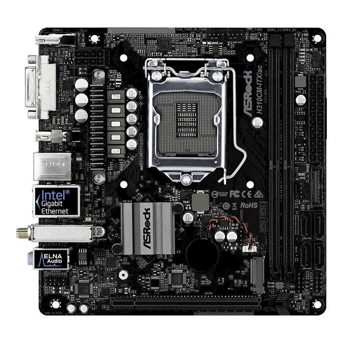 Asrock H310cm Itx Ac Mini Itx Motherboard Avadirect