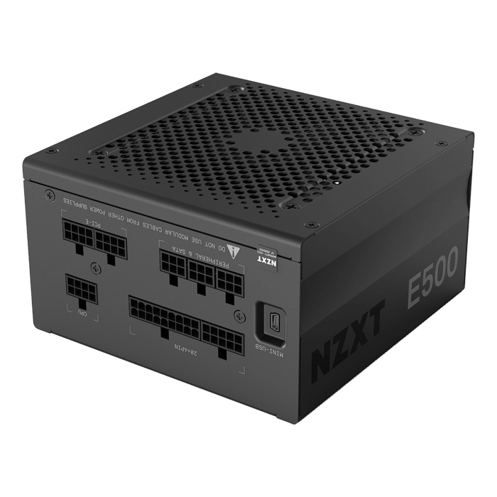 NZXT E500 80 PLUS Gold 500W Fully Modular ATX Power Supply | AVADirect