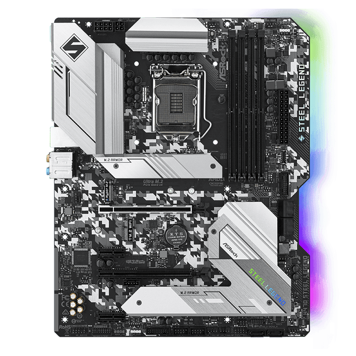 ASRock H470 Steel Legend Intel® H470 Chipset ATX Motherboard | AVADirect
