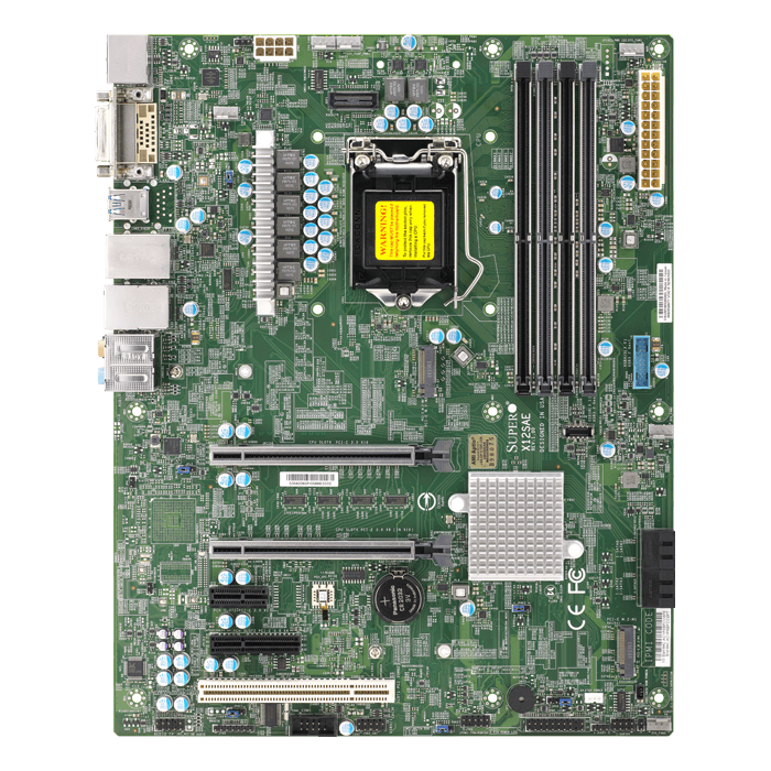 X12SAE, Intel® W480 Chipset, LGA 1200, 1x DP, 1x HDMI, ATX Motherboard
