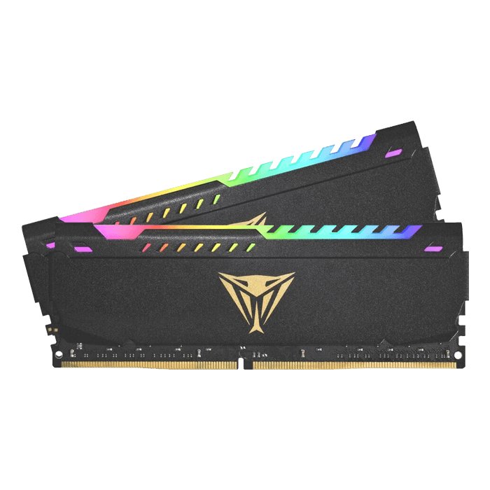 16GB Kit (2 x 8GB) Viper Steel RGB DDR4 3200MHz, CL18, Black, RGB LED, DIMM  Memory