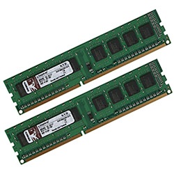 Kvr1333d3n9k2 4g 4gb 2 X 2gb Valueram Pc3 Ddr3 1333mhz Cl9 1 5v Sdram Dimm Non Ecc Kingston