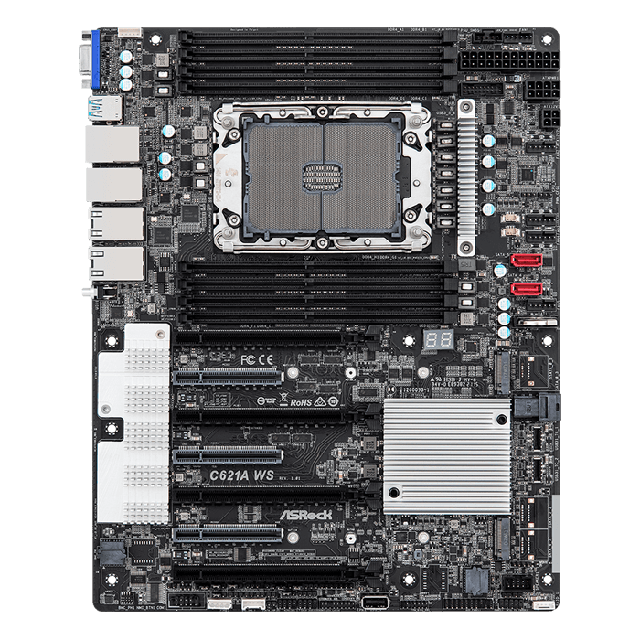 ASRock C621A WS Intel® LGA 4189 ATX Motherboard | AVADirect