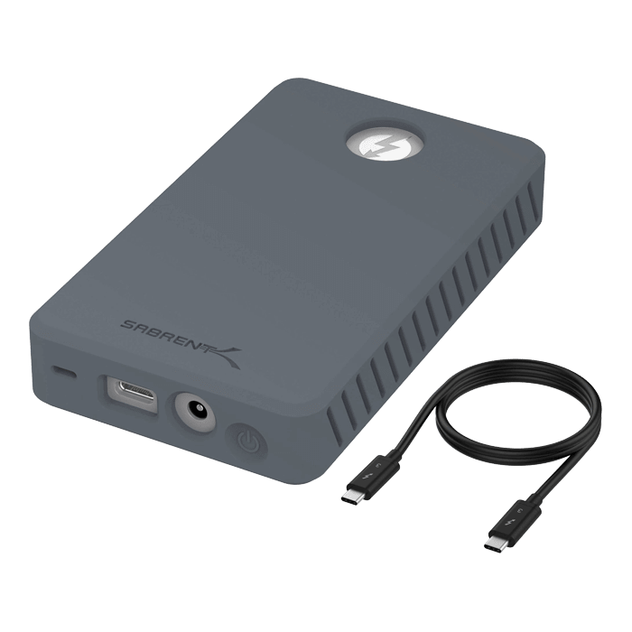 Thunderbolt™ for PCIe NVMe SSD External Hard Drive Enclosure, Grey  (EC-T3DN)