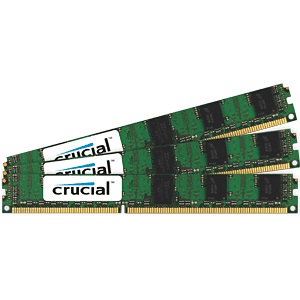 Ct3kitbv1339s 6gb 3 X 2gb Single Rank Pc3 Ddr3 1333mhz Cl9 Sdram Dimm Ecc Registered Vlp Crucial