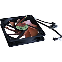 TT-1225A, TT-1225 120mm Black Case Fan w/ Speed Regulator, 3-Pin Power ...