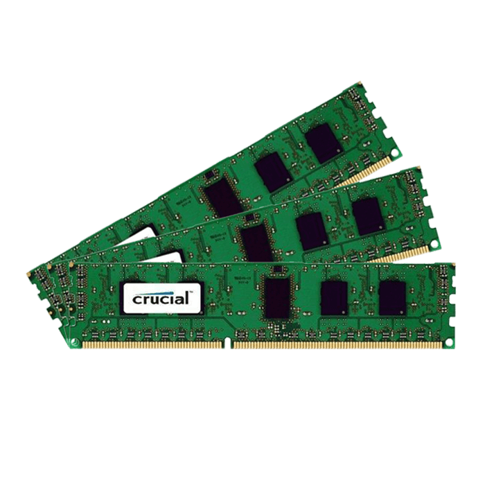 Crucial 6gb 3 X 2gb Dual Rank Ddr3 1333mhz Cl9 Dimm Ecc Registered Avadirect