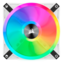 iCUE QL120 RGB 120mm, White, RGB LEDs, 1500 RPM, 41.8 CFM, 26 dBA, Cooling Fan