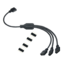 50cm 1 to 3 RGB Splitter Cable with 4 male pins