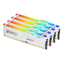 128GB (4 x 32GB) FURY Beast DDR5 5600MT/s, CL40, White, RGB LED, DIMM Memory