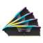 128GB (4 x 32GB) VENGEANCE® RGB DDR5 5600MT/s, CL40, Black, RGB LED, DIMM Memory