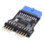 19pin USB 3.0 Header to 2 USB 2.0 9pin Header Extension HUB