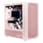 FLOVA F50, Tempered Glass, No PSU, ATX, Pink (Flower), Mid Tower Case