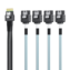 SlimSAS 4i SFF-8654 [x4] to 4x SATA, 500mm, Internal Cable (CAB-8654/4xSATA-4i-P0.5M-11)