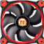 Riing 14 LED 140mm, Red LEDs, 1400 RPM, 51.15 CFM, 28.1 dBA, Cooling Fan