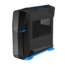 RAVEN RVX01BA-W, w/ Window, No PSU, ATX, Black/Blue, Mid Tower Case