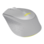 M330 Silent Plus, 1000-dpi, Wireless, Grey/Yellow, Optical Mouse