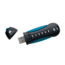 Flash Padlock® 3, 32GB, USB 3.0, Black/Blue, Hardware Encrypted Flash Drive