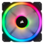 LL140 RGB 2 x 140mm, w/ Controller, RGB LEDs, 1300 RPM, 51.5 CFM, 25 dBA, Cooling Fans