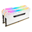16GB Kit (2 x 8GB) VENGEANCE® RGB Pro DDR4 3000MHz, CL15, White, RGB LED, DIMM Memory