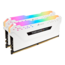 16GB Kit (2 x 8GB) VENGEANCE® RGB Pro DDR4 3600MHz, CL18, White, RGB LED, DIMM Memory