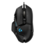 G502, 1 RGB Zones, 16000-dpi, Wired, Black, HERO Gaming Mouse