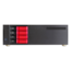 D-340HN-DT-RED, Red HDD Handle, 1x Slim 5.25&quot;, 3x 3.5&quot;, 4x 3.5&quot; Hotswap Bays, No PSU, ATX, Black/Red, 3U Chassis