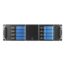 D-380HN-BLUE, Blue HDD Handle, 8x 3.5&quot; Hotswap Bays, No PSU, ATX, Black/Blue, 3U Chassis