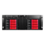 D410-DE8RD-225T, Red HDD Handle, 1x Slim 5.25&quot;, 8x 3.5&quot;, 2x 2.5&quot; Hotswap, E-ATX, Black/Red, 4U Chassis