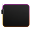 QcK Prism Cloth (Medium), RGB LED, Micro-woven cloth, Silicon Rubber base, Black, Gaming Mouse Mat