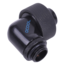 HF 19/13mm (OD 3/4&quot; ID 1/2&quot;) Compression Fitting 90° Rotatable G1/4 - Deep Black