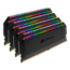 32GB Kit (4 x 8GB) DOMINATOR® PLATINUM RGB DDR4 3200MHz, CL16, Black, RGB LED, DIMM Memory