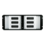 D Storm D-407LSE-SL-TS859, Silver Bezel, w/ 8&quot; Touch Screen LCD, 3x 5.25&quot;, 1x 3.5&quot; Drive Bays, No PSU, E-ATX, Black/Silver, 4U Chassis