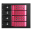 BPN-DE340HD-RED Trayless 3x 5.25&quot; to 4x 3.5&quot; 12Gb/s HDD Hot-swap Rack