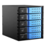 BPN-DE350HD-BLUE Trayless 3x 5.25&quot; to 5x 3.5&quot; 12Gb/s HDD Hot-swap Rack