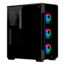 iCUE 220T RGB, Tempered Glass, No PSU, ATX, Black, Mid Tower Case