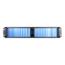 D Storm D-200SEA-BL-75S2UPD8, Blue Bezel, 2x 5.25&quot;, 2x 3.5&quot; Drive Bays, 750W Rdt PSU, ATX, Black, 2U Chassis