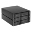 BPN-DE230P-BLACK, Trayless 2x 5.25&quot; to 3x 3.5&quot;, SAS/SATA 12Gb/s, HDD, Black Hot-swap Rack w/ Independent HDD Power Switch