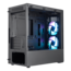MasterBox MB311L ARGB, Tempered Glass, No PSU, microATX, Black, Mini Tower Case