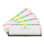 32GB Kit (4 x 8GB) DOMINATOR® PLATINUM RGB DDR4 3200MHz, CL16, White, RGB LED, DIMM Memory