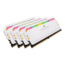 32GB Kit (4 x 8GB) DOMINATOR® PLATINUM RGB DDR4 3200MHz, CL16, White, RGB LED, DIMM Memory