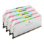 32GB Kit (4 x 8GB) DOMINATOR® PLATINUM RGB DDR4 3200MHz, CL16, White, RGB LED, DIMM Memory