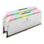 16GB Kit (2 x 8GB) DOMINATOR® PLATINUM RGB DDR4 4000MHz, CL19, White, RGB LED, DIMM Memory