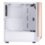 SETA A1, Tempered Glass, No PSU, ATX, Rose Gold/White, Mid Tower Case
