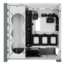 iCUE 5000X RGB Tempered Glass, No PSU, E-ATX, White, Mid Tower Case
