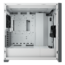 5000D Airflow, Tempered Glass, No PSU, E-ATX, White, Mid Tower Case