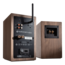HD4-WAL, Wired/Bluetooth, Real Wood Veneer Walnut, 2.0 Channel Bookshelf Speakers