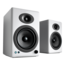 A5+BT-WHT, Wired/Bluetooth, Hi-Gloss Piano White, 2.0 Channel Bookshelf Speakers