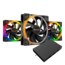 Light Wings 3 x 120mm, w/ ARGB Hub, ARGB LEDs, 1700 RPM, 41.51 CFM, 20.6 dBA, Cooling Fans