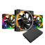 Light Wings High-Speed, 3 x 120mm, w/ ARGB Hub, ARGB LEDs, 2500 RPM, 52.3 CFM, 31 dBA, Cooling Fans